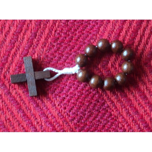 Dizainier marron 8mm de Croix & Chapelets