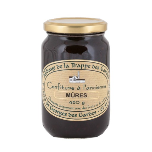 Confiture à l'ancienne de mûre fabriquée par l'Abbaye ND des Gardes