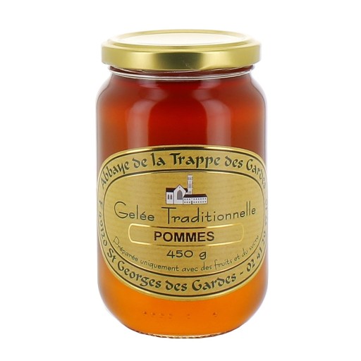 Gelée à l'ancienne de pomme produite par l'Abbaye ND des Gardes