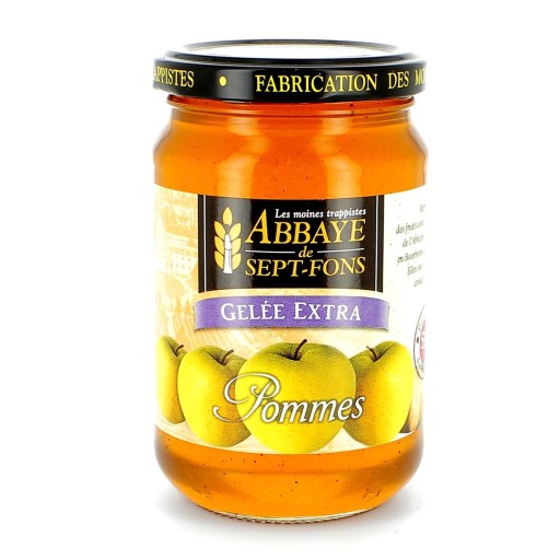 Gelée extra de pommes produite par l'Abbaye de Sept-Fons