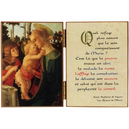 Diptyque religieux de la Vierge à l'Enfant et Saint Jean-Baptiste