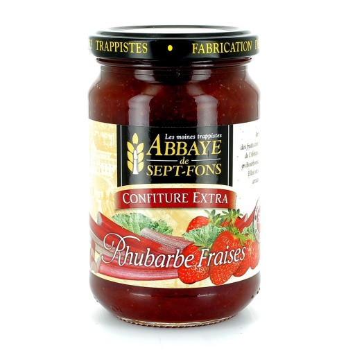 Confiture extra de Rhubarbe et de Fraises