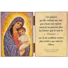 Diptyque religieux de la Mère de Dieu et l'Enfant Jésus