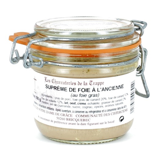 Suprême de foie à l'ancienne produit par l'Abbaye de Bricquebec
