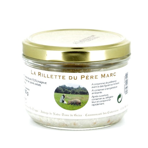 Rillettes pur porc du Père Marc produit par l'Abbaye de Bricquebec