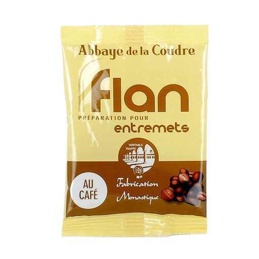 Préparation pour flan au café produite par l'Abbaye de la Coudre 45 g