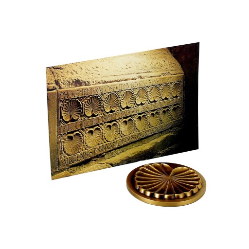 Médaille coquille + carte postale de Carterie