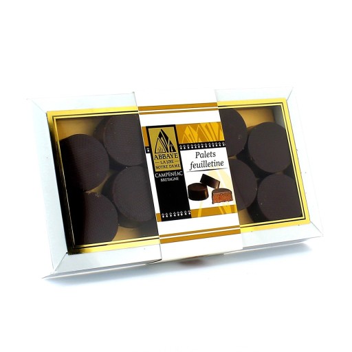 Coffret de chocolat 10 palets feuilletine de Confiseries