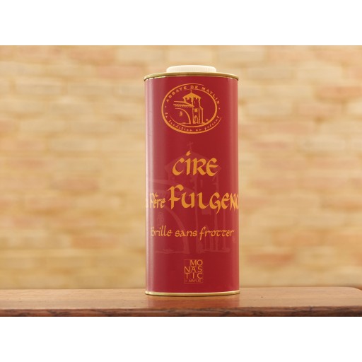 Cire du PERE FULGENCE 1 Litre (le bidon de taille moyenne - etiquette ROUGE) - Brille sans frotter de Entretien du bois & Cires