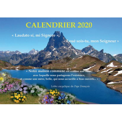 Calendrier 2020 création carmel de nevers artisanale echo a laudato si pape Artisanat monastique de Agendas & Bloc notes