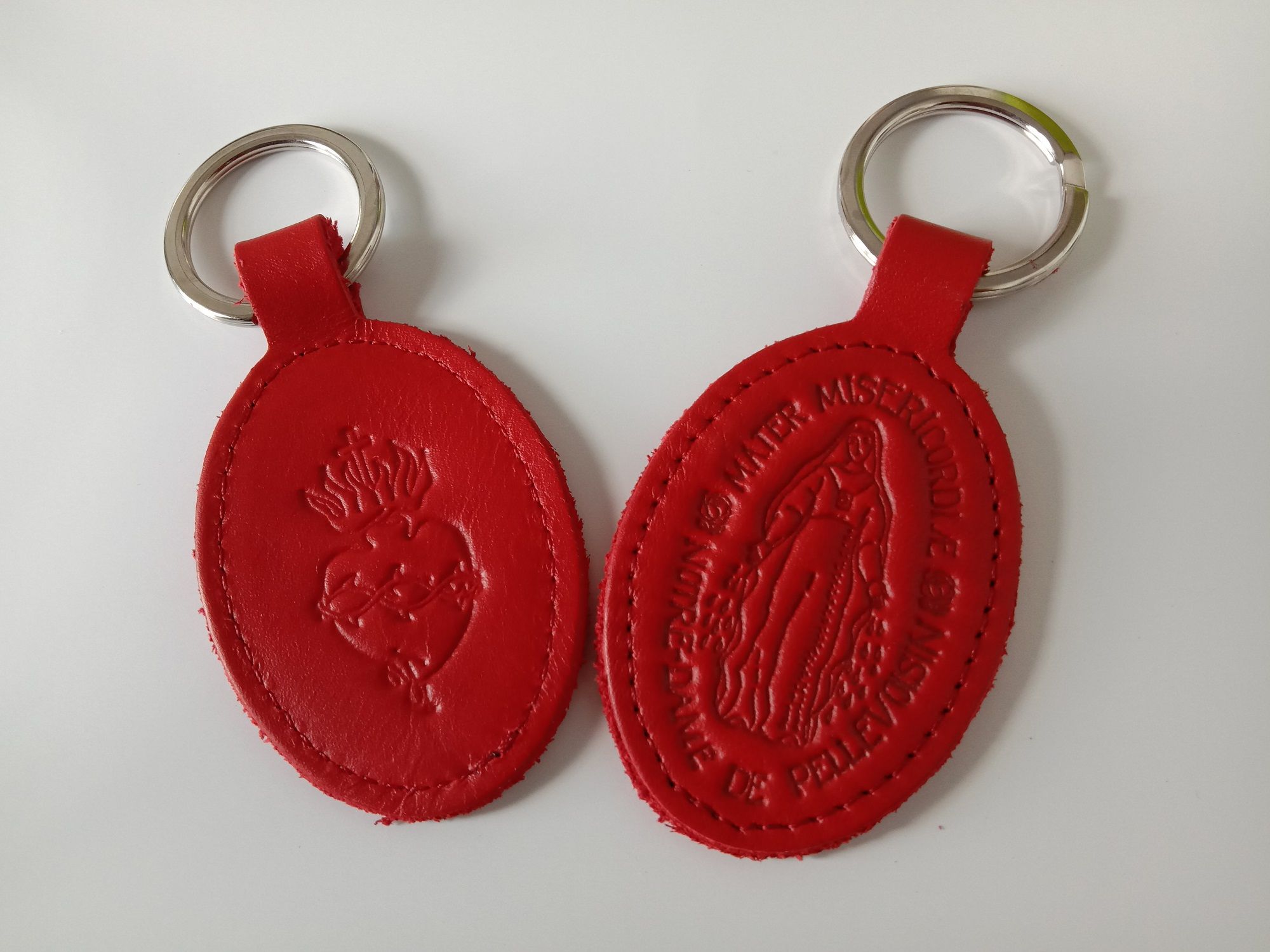 Porte-clés Coeur De Nuances Rouges / Orange Porte-clés Cœur 