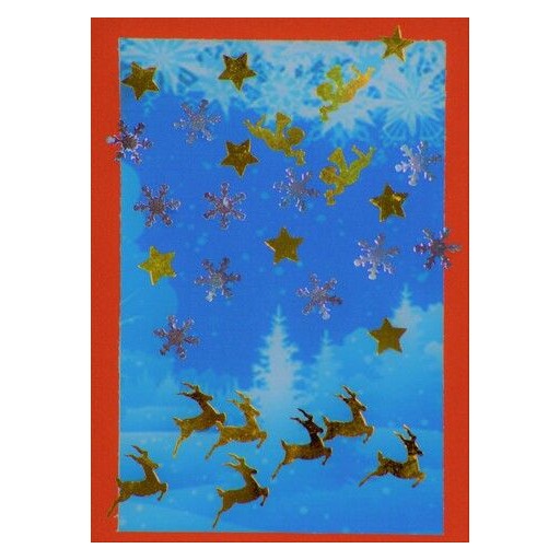 Carte paysage hivernal de Cartes de fin d'année