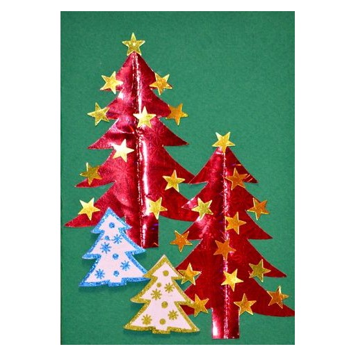 Carte sapins rouges de Carterie