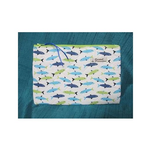 Pochette matelassée Poissons de Trousses & Accessoires