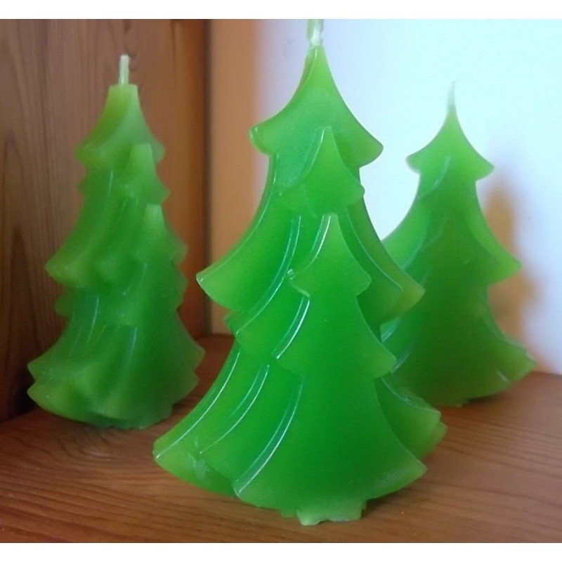 Bougies Décoratives En Forme De Sapin De Noël - Cire De Soja Naturelle - Durée De Combustion 6 Heures - Cadeau De Noël Féminin - 5