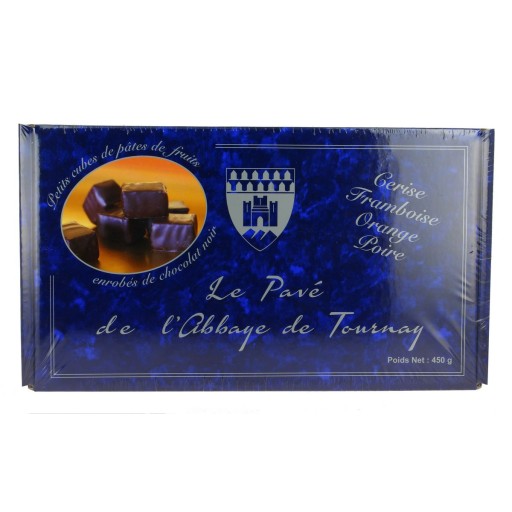 Coffret pâtes de fruits à la poire et à l'orange enrobées de chocolat de Confiseries