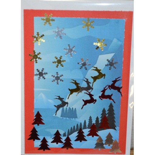 Carte paysage hivernal de Cartes de fin d'année