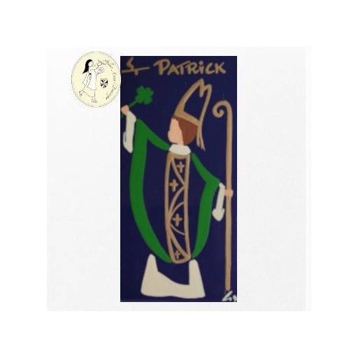 Céramique peinte de Saint Patrick de Artisanat Monastique