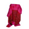 Châle Indien Pashmina Fushia et Rouge 