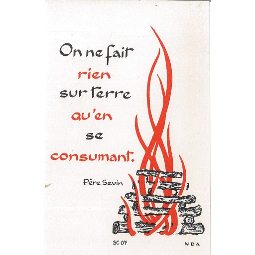 Carte Prière - SC07 - Feu 