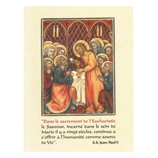 Cartes sur l'Eucharistie de Enluminures