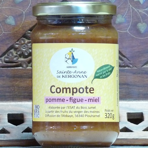 Compote de pomme-figue-miel 320 g