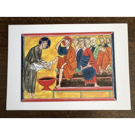 Carte 'Le lavement des pieds'