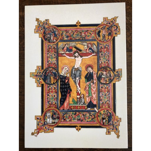 carte 'Crucifixion' à médaillons
