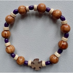 Bracelet dizainier tout en bois - Produit monastique Carmel de Montmartre