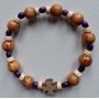 Bracelet dizainier tout en bois - Produit monastique Carmel de Montmartre