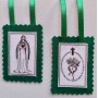 Scapulaire vert - Produit monastique Carmélites de Montmartre