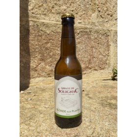 Bière Abbaye de Solignac Blonde aux Plantes Bio - 33 cL