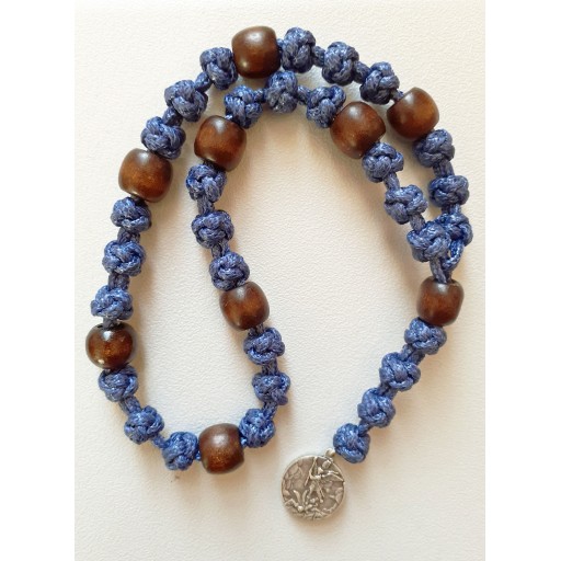 bleu perles marron
