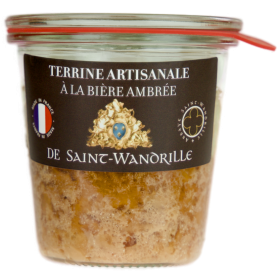 Terrine artisanale de porc à la bière ambrée Saint-Wandrille — 180 g