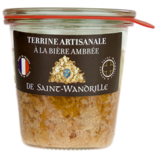 Terrine artisanale de porc à la bière ambrée Saint-Wandrille — 180 g