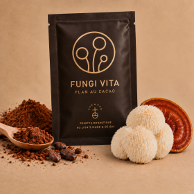 Flan cacao au Lion’s Mane & Reishi – 46 g