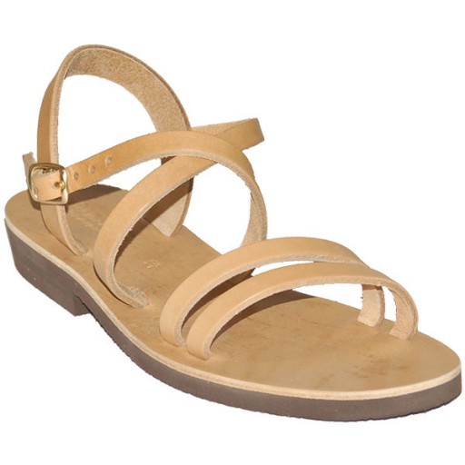 Sandales modèle Hildegarde - cuir naturel de Sandales Femmes